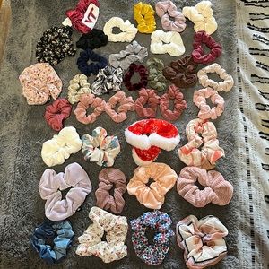 Wide variety of scrunchies